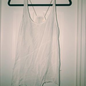 White airy tank